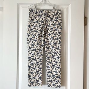 Gap, blue / cream floral pants